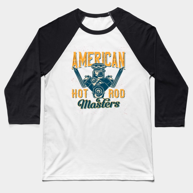 american hot rod Baseball T-Shirt by DoubleDv60